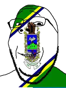 gapejak, brazil, flag, glasses, itatiaia, municipality, open mouth, rio de janeiro, soyjak, stubble