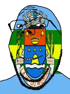 gapejak, brazil, flag, glasses, laje de muriaé, municipality, open mouth, rio de janeiro, soyjak, stubble
