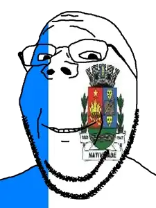 gapejak, brazil, flag, glasses, municipality, natividade-rj, open mouth, rio de janeiro, soyjak, stubble