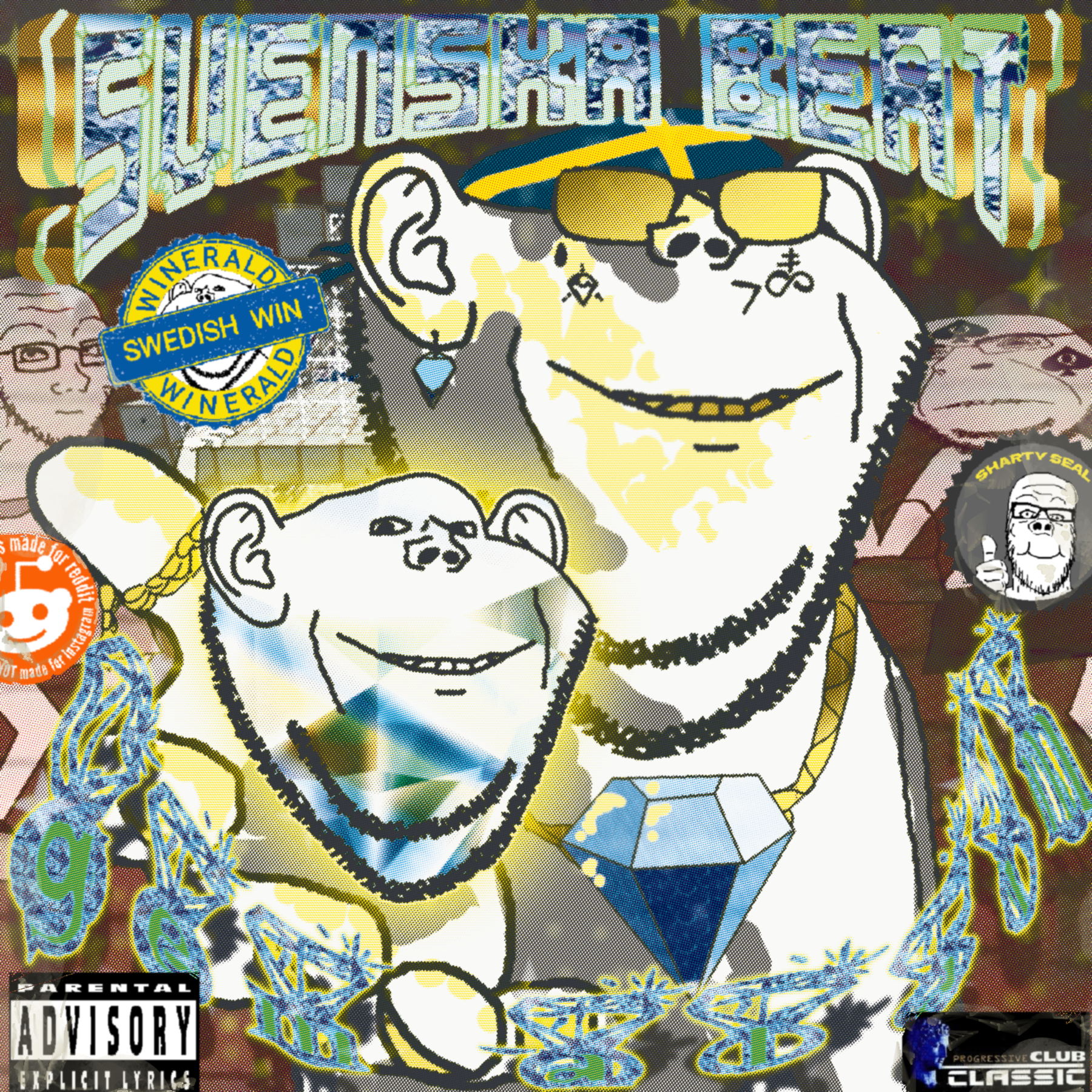 cobson, impish soyak ears, soyak, hornyson, slutjak, spadeson, spadeson, slutjaks, 4soyjaks, album cover