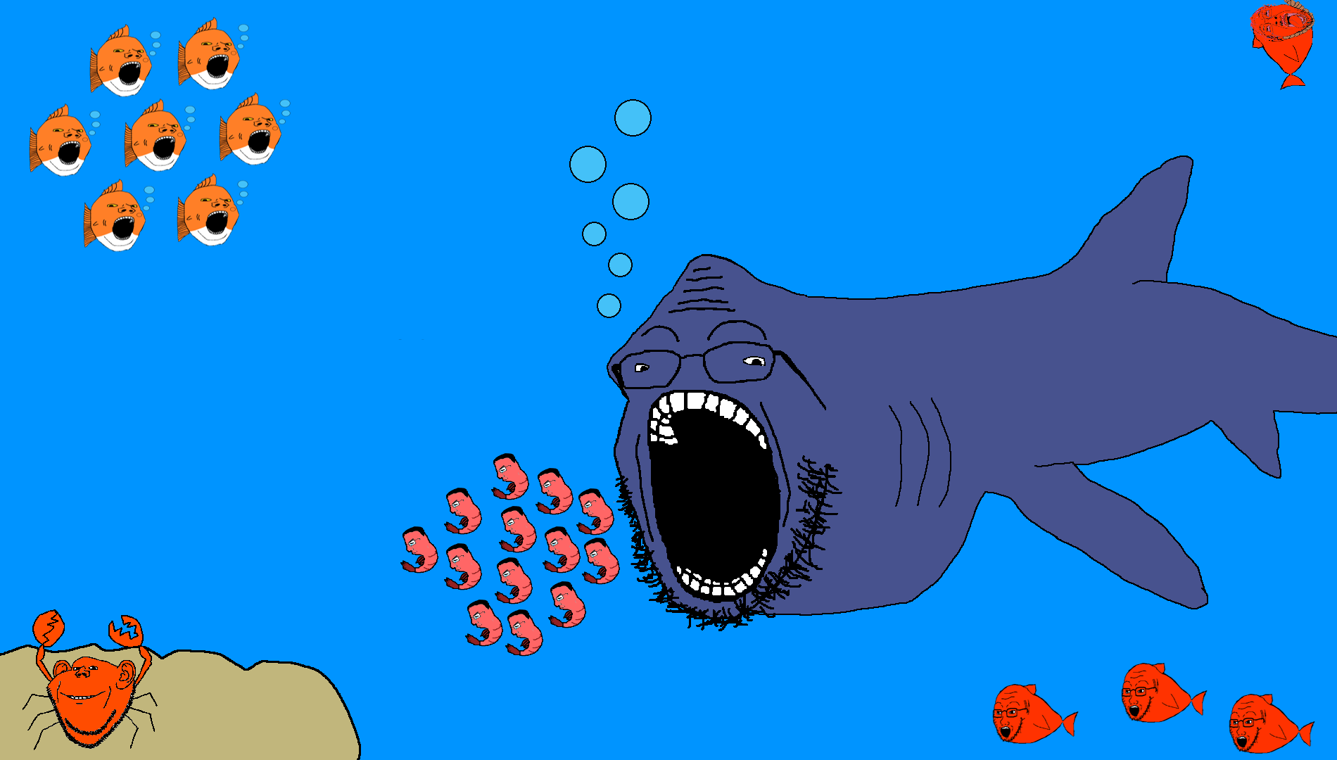 bernd, chudjak, gapejak, impish soyak ears, soyak, hanging troonjak, troonjak, fishjak, ack, animal