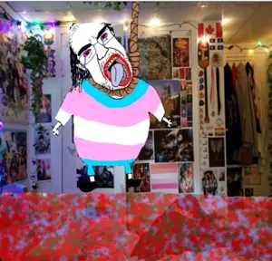 chudjak, patrick, ack, animated, arm, blood, bloodshot eyes, crying, full body, glasses