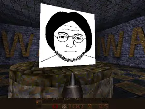 lennonjak, 3d, closed mouth, cube, eyebrows, forehead lines, glasses, hair, nose, room