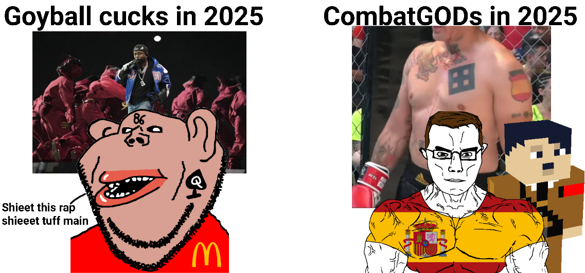 chudjak, impish soyak ears, chudjak front, impish amerimutt, muscular chud, aryan, a10 eyes, adolf hitler, aryan bvll, boxing glove