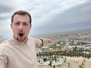 two pointing soyjaks, arm, hands, open mouth, pointing, real life, stubble, trv (4chan)