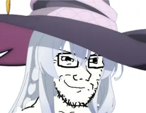 soyak, anime, clothes, elaina, glasses, hair, hat, majo no tabitabi, smile, smug
