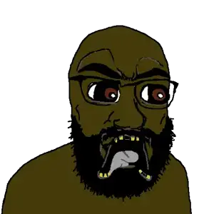feraljak, soyak, doctos, tetojak, doctos, 1soyjak, bald, beard, brown eyes, brwon skin