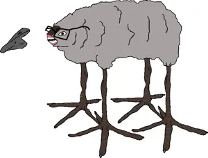 soycreature, angry, animal, animated, beak, bird, claw, claws, gray skin, soycreature