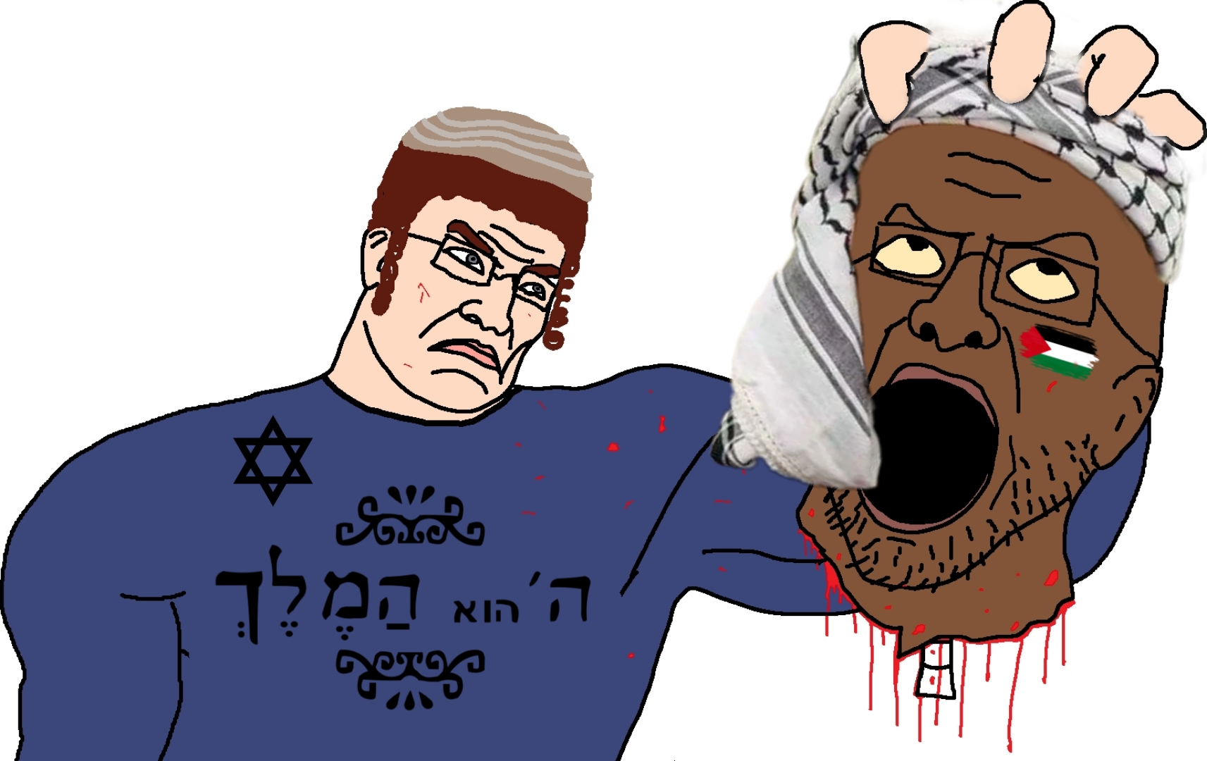 chudjak, kratos chudjak, arab, blood, brown skin, buff, clothes, glasses, hat, hilltop youth