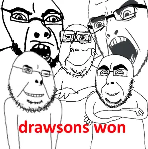 cobson, cobsontalks, 5soyjaks, angry, angry eyebrows, bald, black eyes, closed mouth, crossed arms, dimples