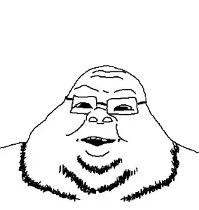 dojak, fat, laughing, neckbeard, new variant, reddit, redditard, smile, smug, stubble