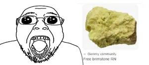 bernd, oh my god she is so attractive, bald, brimstone, gem, glasses, google, open mouth, rock, soyjak