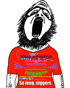 ignatius, arm, beard, body hair, clothes, distorted, full body, glasses, hair, impact (font)