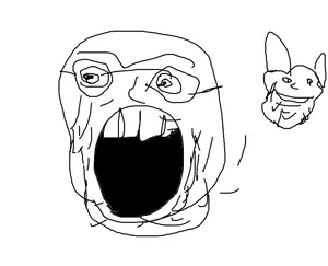 feraljak, impish soyak ears, gem, gemerald, made this in school award, ms paint