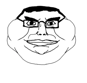 chudjak, meximutt, chudmutt, closed mouth, fat, front view, glasses, hair, head, lips