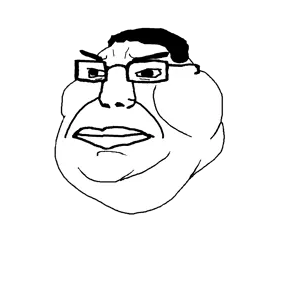 chudjak, meximutt, chudmutt, closed mouth, fat, glasses, hair, head, lips, mutt