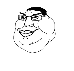 chudjak, meximutt, chudmutt, closed mouth, fat, glasses, hair, lips, mutt, smile