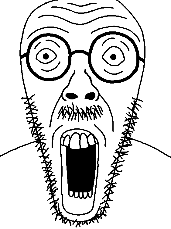 fatbvllorsomething, mentaljak, mentaljak3, car, glasses, looking at you, mustache, open mouth, pareidolia, soyjak