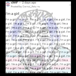rupturejak, animated, balding, beard, blue hair, crying, i'm a girl, open mouth, r/mtf, reddit