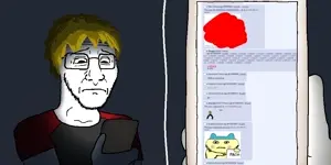 nate higgers, mameson, soyak, natejak, blonde hair, closed mouth, clothes, eyebrows, forehead lines, frown