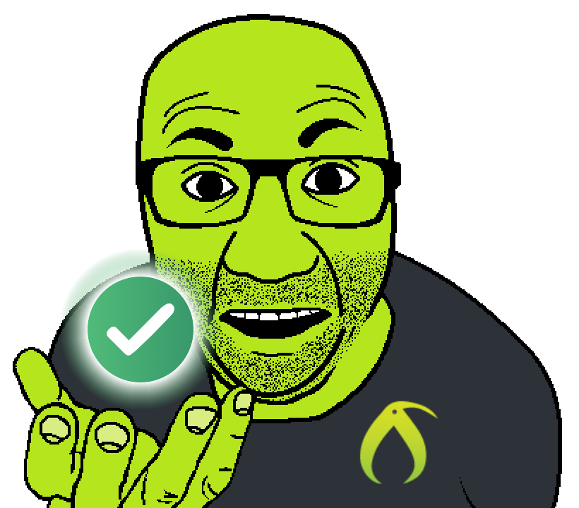 bucephalus (kiwi farms), el perro rabioso, kiwiperros, agree, clothes, glasses, green skin, hands, holding object, kiwifarms