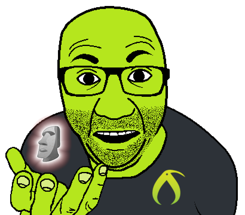 bucephalus (kiwi farms), el perro rabioso, kiwiperros, clothes, glasses, green skin, hands, holding object, kiwifarms, looking at you