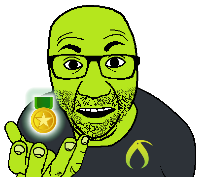 bucephalus (kiwi farms), el perro rabioso, kiwiperros, clothes, glasses, green skin, hands, holding object, kiwifarms, looking at you