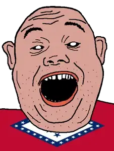 alicia, amerimutt, arkansas, black sclera, clothes, ear, flag, hair, mcdonalds, open mouth