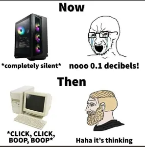yes chad, soyak, bloodshot eyes, computer, crying, glasses, meme, mustache, open mouth, soyjak