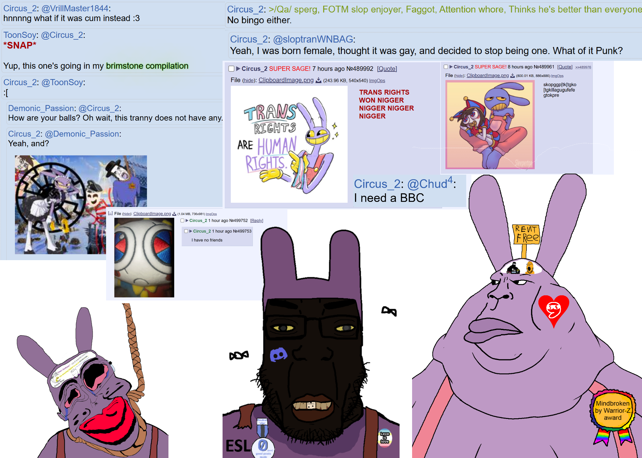 esl fnf pedo, jax (the amazing digital circus), jax pedo, chudjak, markiplier soyjak, meximutt, bantumutt, chudplier, deathmutt, jartycuck
