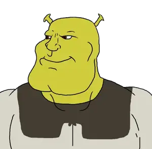 meximutt, mexiaryan, angry, bald, brown eyes, clothes, ear, green skin, ogre, shrek