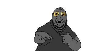 nopejeet, admin, big lips, chin, double chin, eyebrows, fat, gray skin, hands, head