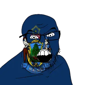 feraljak, angry, bald, flag, glasses, looking at you, open mouth, soyjak, state, stubble