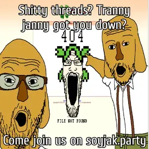 markiplier soyjak, two pointing soyjaks, jannyjak, 3soyjaks, 404, 4chan, advertisement, animal, anime, arm