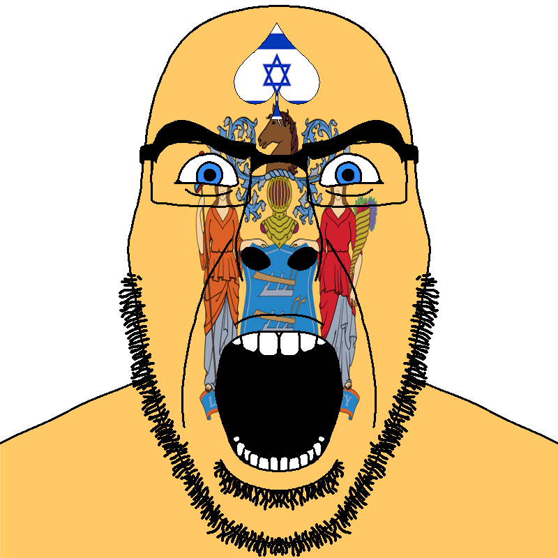 cobson, cobson front2, spadeson, spadeson, angry, animal, beard, blue eyes, bushy eyebrows, cornucopia