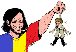 Romanian Subhuman Kneels To The All Powerful And Wise Mexican Twink.png