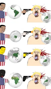 bernd, chudjak, asian, black skin, gun, latino, multiple soyjaks, weapon, united states
