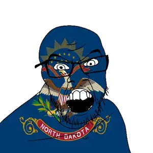 feraljak, angry, animal, bird, eagle, flag, glasses, hair, holding object, latin text