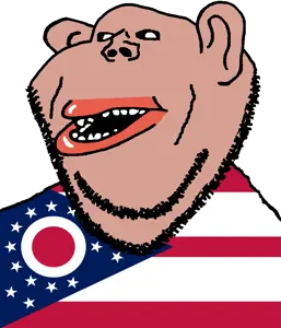 impish soyak ears, impish amerimutt, amerimutt, black sclera, brown skin, clothes, ear, flag, hair, lips