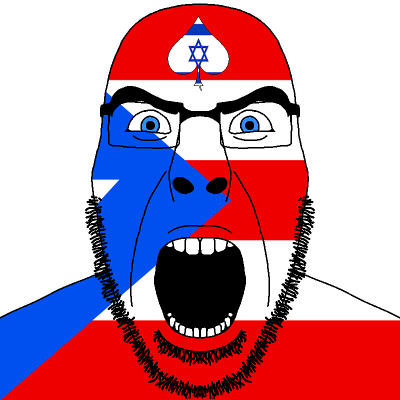 cobson, cobson front2, spadeson, spadeson, angry, beard, blue eyes, bushy eyebrows, facial mark, flag
