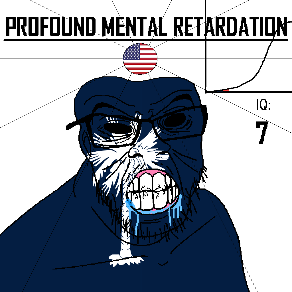 feraljak, iq diagrams, angry, bald, black eyes, black hole, black sclera, clenched teeth, closed mouth, cracked teeth