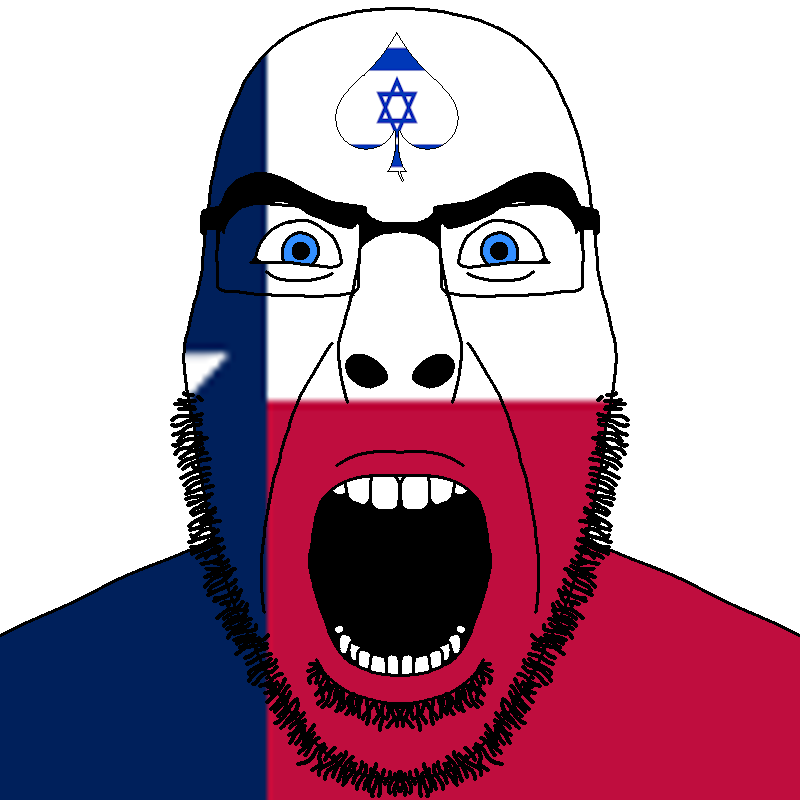 cobson, cobson front2, spadeson, spadeson, angry, beard, blue eyes, bushy eyebrows, facial mark, flag