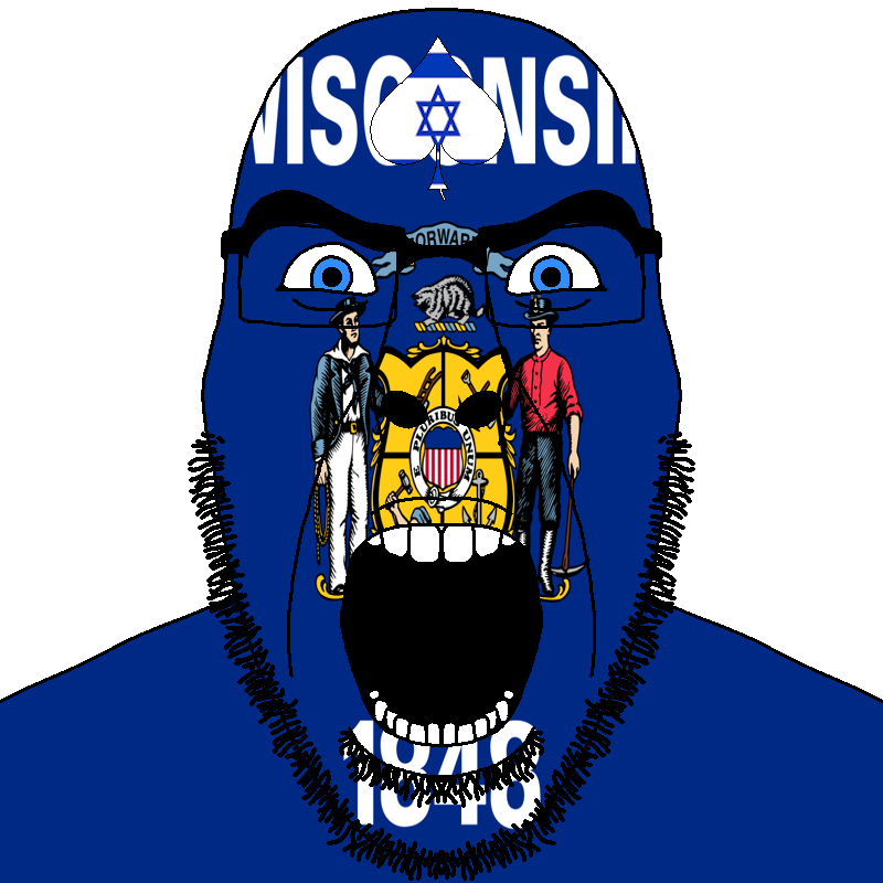 cobson, cobson front2, spadeson, spadeson, 1848, angry, animal, badger, beard, blue eyes