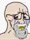 soyak, babyjak, baby, crying, glasses, pacifier, small eyes, stubble