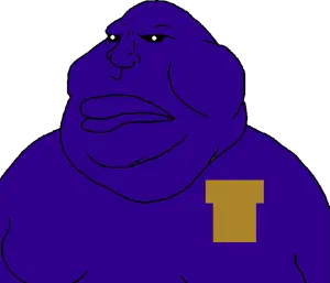 william afton, tacoblimp, angry, badge, black eyes, creepy, distorted, evil, fat, ominous