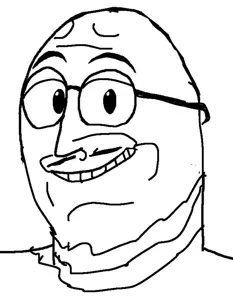 sidson, weirdpenis, sid g, black and white, glasses, looking at you, smile, white background