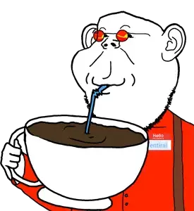 impish soyak ears, henry, impdrink, arm, body, coffee, colored glasses, cup, drink, drinking