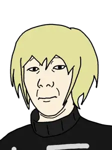 xjanny, nate higgers, kuzjak, natejak, blonde hair, closed mouth, clothes, hair, nazism, neutral