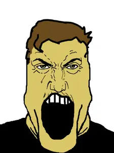 markiplier soyjak, punisher face, clothes, croat, green eyes, hair, open mouth, soyjak, white skin