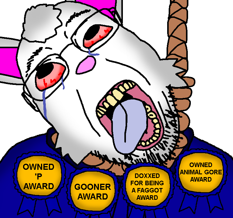 crimsonvoidhydra1488, bernd, hanging troonjak, troonjak, ack, animal, award, beard, bloodshot eyes, blue hoodie